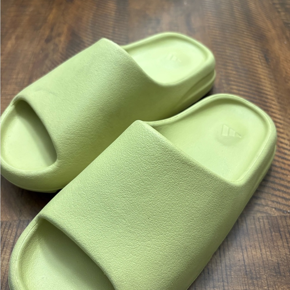 Green Yeezy Slide Sandals